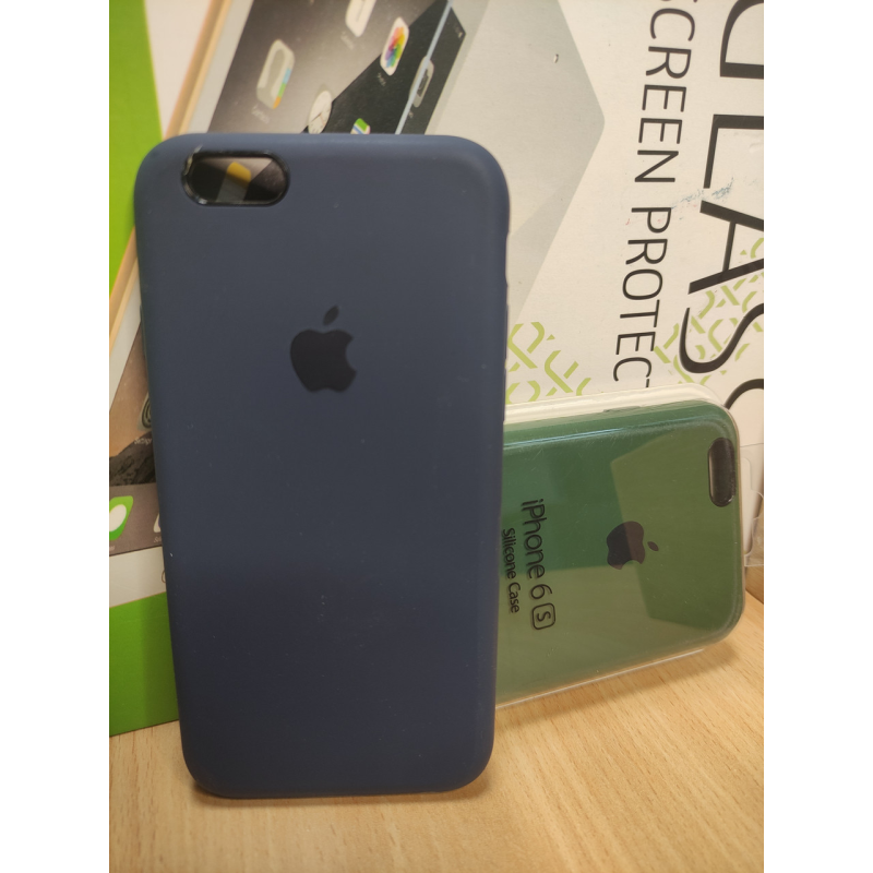 Чохли силікон кейс айфон 6/6S темно-синій, зелений