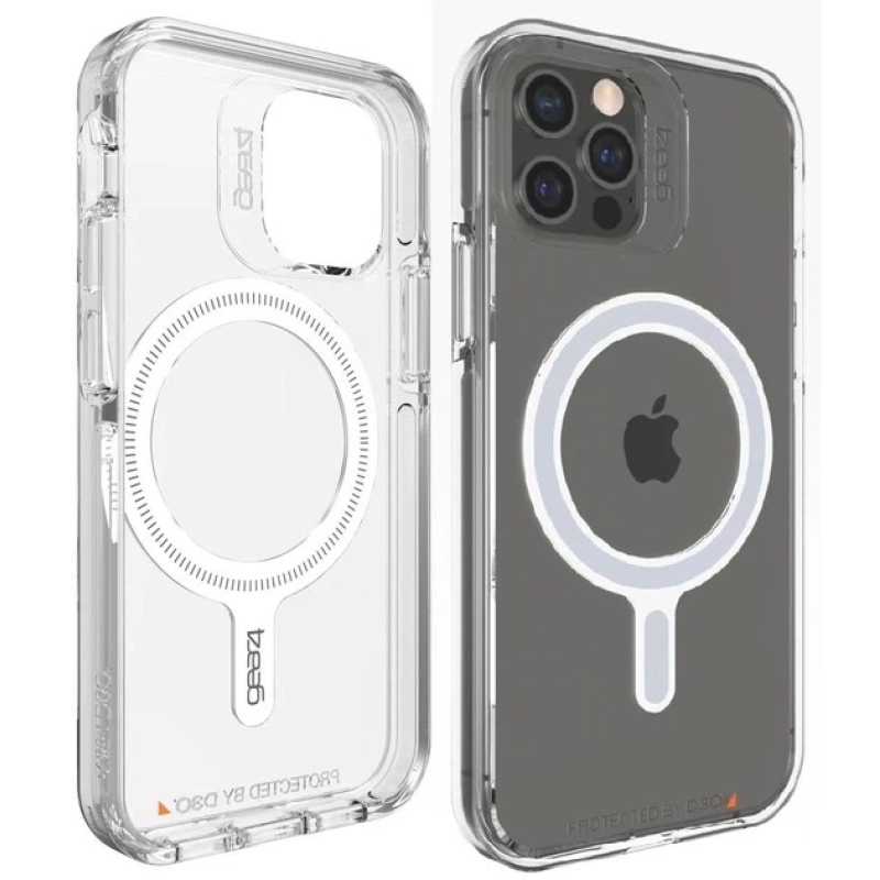 Чохол прозорий протеударний Gear4 Crystal Palace MagSafe для Apple Iphone 12 Pro Max (6.7“) Clear Чохол прозорий протеударний Gear4 Crystal Palace MagSafe для Apple Iphone 12 Pro Max (6.7“) Clear