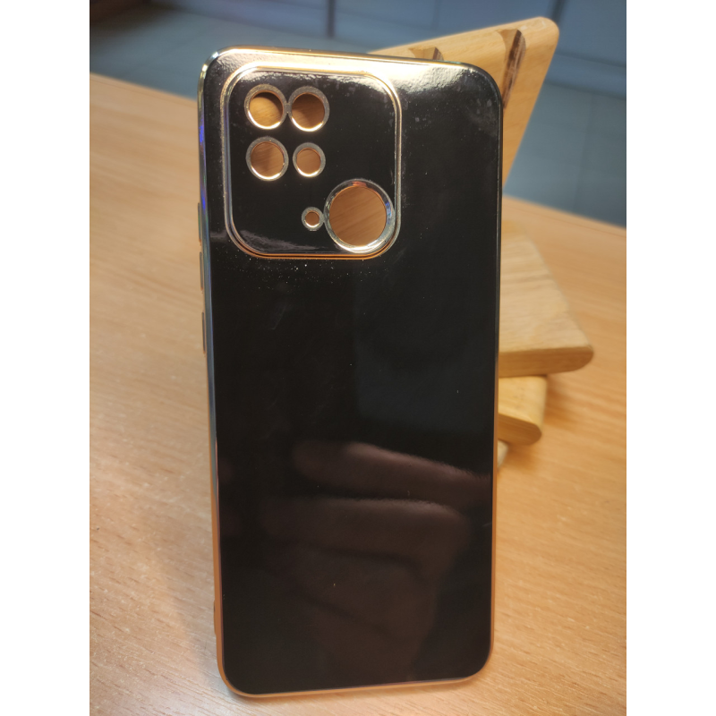 Чохол накладка для Redmi 10C Golden Line Black Чохол накладка для Redmi 10C Golden Line Black