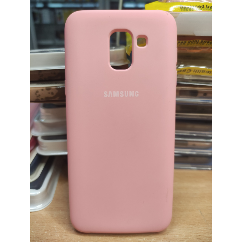 Чохол silicone case Samsung J6/J600 pink