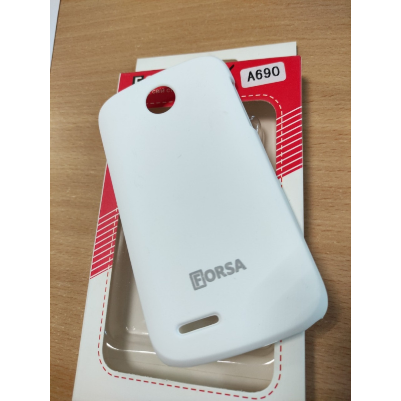 Чохол накладка Lenovo A 690 tpu Forsa Білий