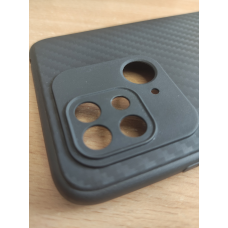 Ультра тонкий чохол карбон для Редмі 10С чорний