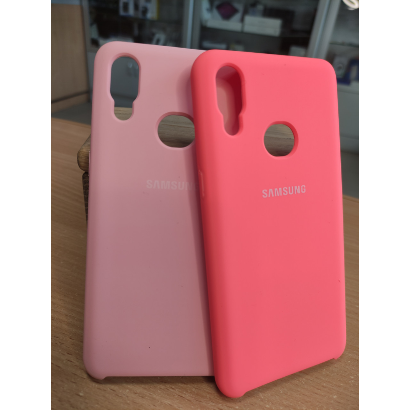 Чохол накладка  силікон кейс для Самсунг А10 S,A107,M10S,M107 рожевий,червоний.