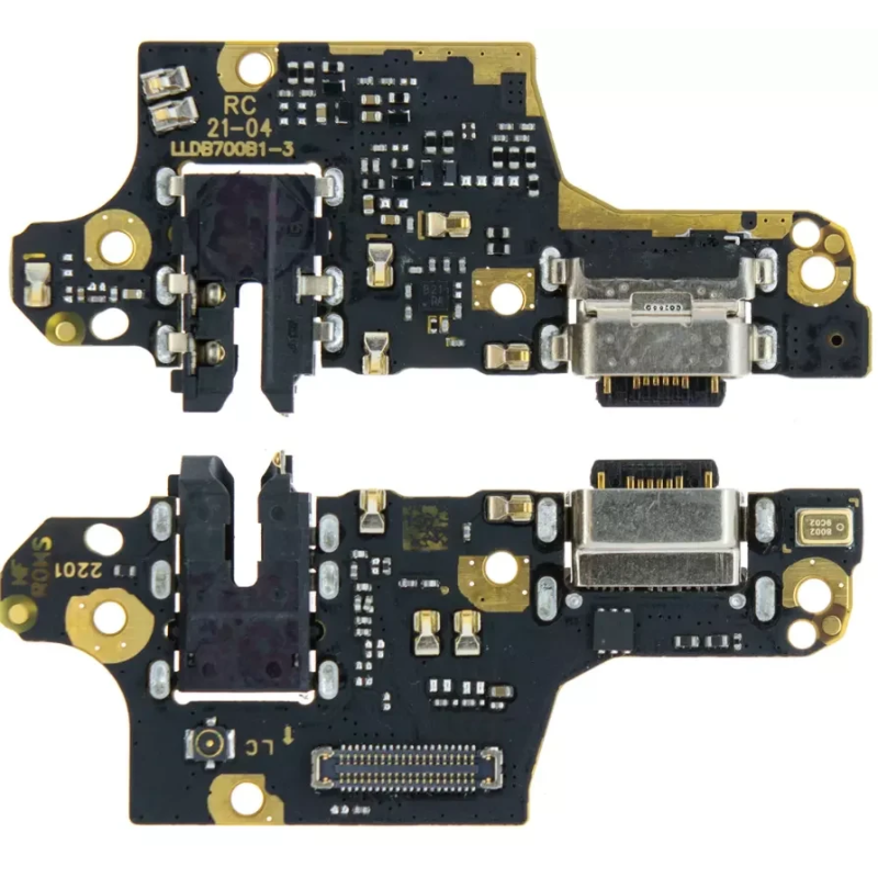 Нижня плата Xiaomi Poco X3 / Poco X3 NFC / Poco X3 Pro з роз“ємом зарядки, навушників та мікрофоном Original Б Нижня плата Xiaomi Poco X3 / Poco X3 NFC / Poco X3 Pro з роз“ємом зарядки, навушників та мікрофоном Original Б