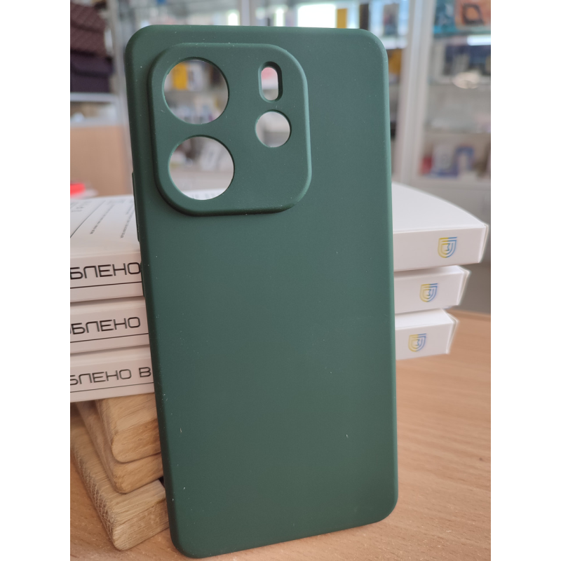 Чохол  Full Silicone Cover для Xiaomi Redmi Note 14 4G  EU Dark Green