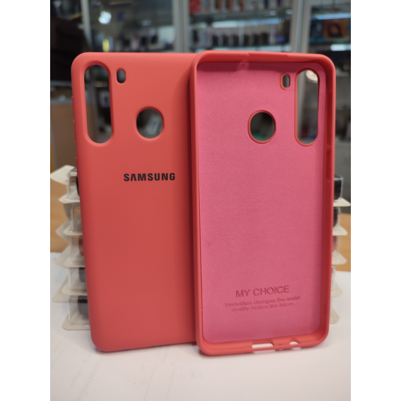 Silicone Case Soft-Touch for SM A21 (A215) Black