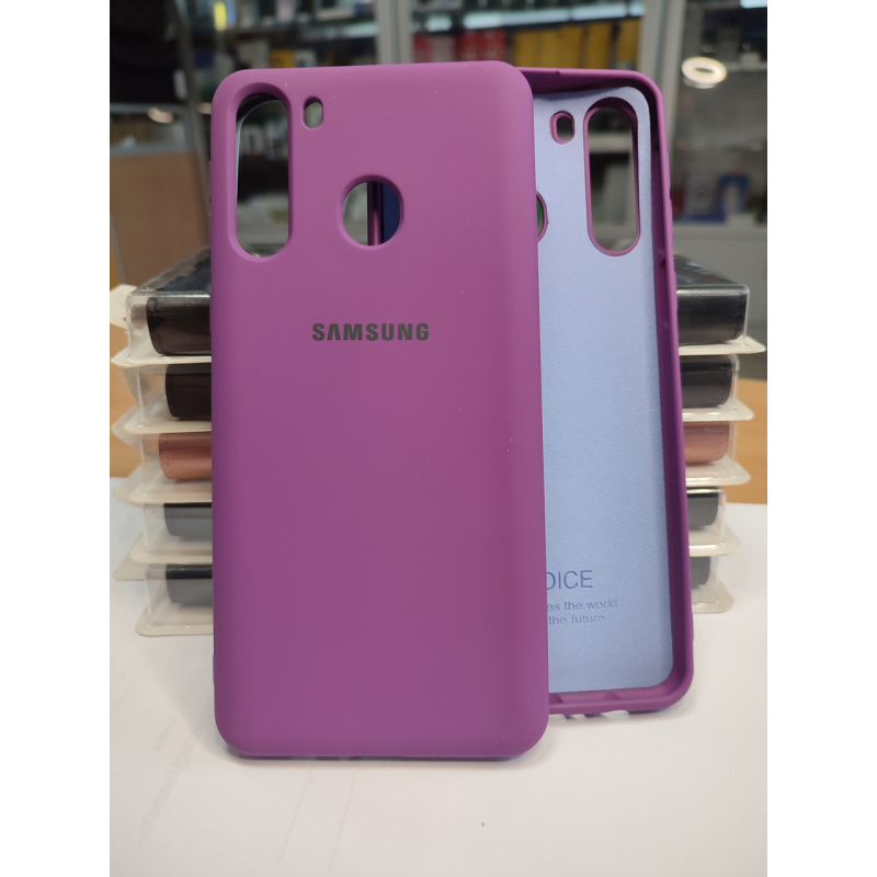 Silicone Case Soft-Touch for SM A21 (A215) Black