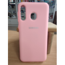 Чохол Silicone Case Samsung  M30 рожевий