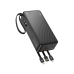 Павербанк Hoco J146B 30000 mAh PowerBank із вбудованими кабелями USB/Micro/Type-C/Lightning Black