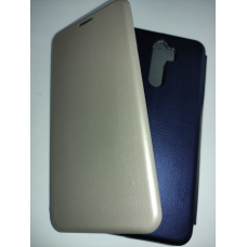 Чохол книжка для смартфона Хіаомі Редмі Ноті 8 про золотий\темносиній