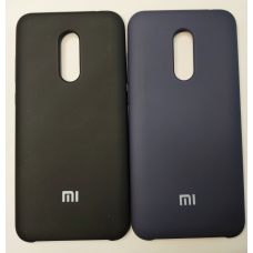 Чохол для Redmi 5 plus силікон кейс Чорний/Темно синій