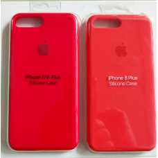 Чохол для айфон 7/8 плюс силікон кейс червоній.