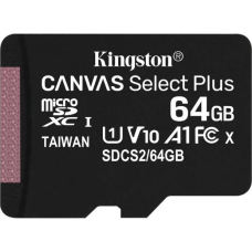 Карта пам“яті Kingston 64GB microSDXC Canvas Select Plus 100R A1 C10 (SDCS2/64GBSP)