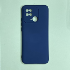 Silicone Case Soft-Touch for Redmi 10C Midnight blue