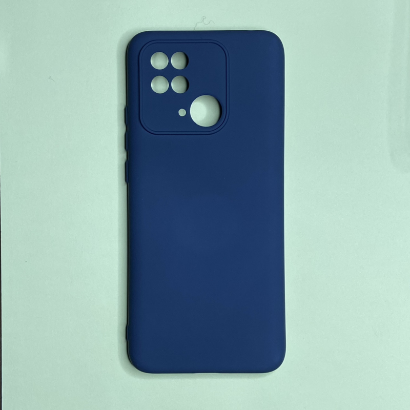 Silicone Case Soft-Touch for Redmi 10C Midnight blue