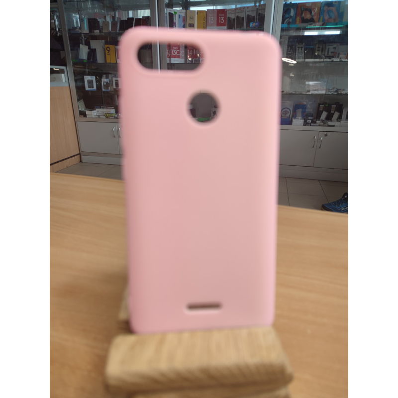 Silicone Case Soft-Touch for Redmi 6 Pink