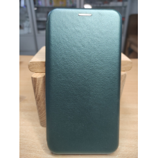 Чохол книжка для Xiaomi Note 8 shell Темно зелений колір.