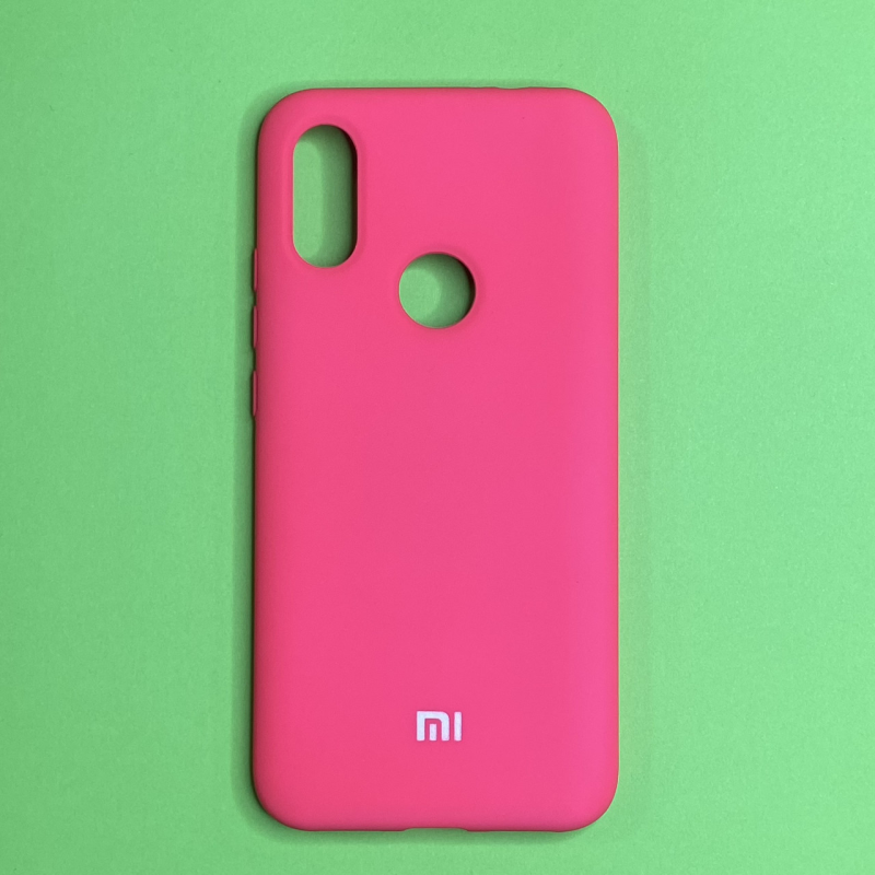 Silicone Case Soft-Touch for Redmi 7 Toxic pink