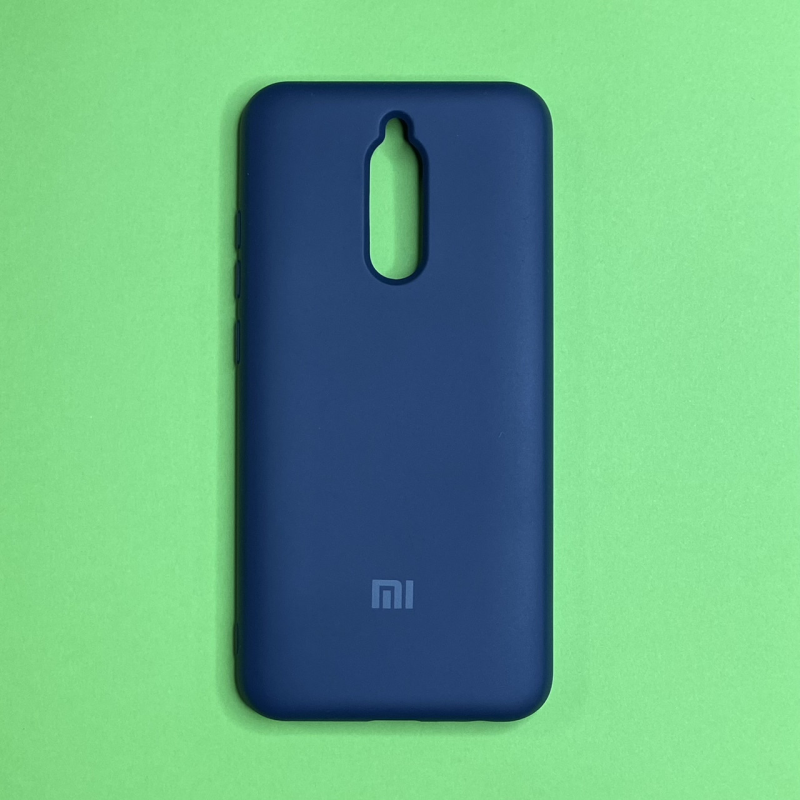Silicone Case Soft-Touch for Redmi 8 Dark blue