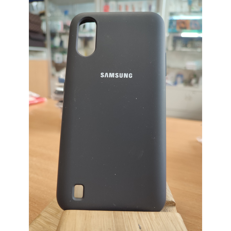 Чохол Silicone Case Soft-Touch Samsung  A01 2020 (A015) Black
