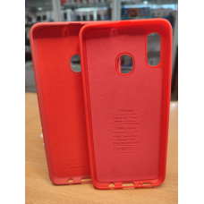 Чохол Silicone Case Soft-Touch  Samsung A20/A30 (A205F /A305F) Dark red