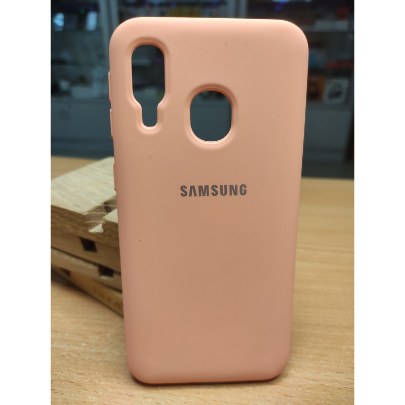 Silicone Case Soft-Touch for SM A40 2019 (A405) Pink