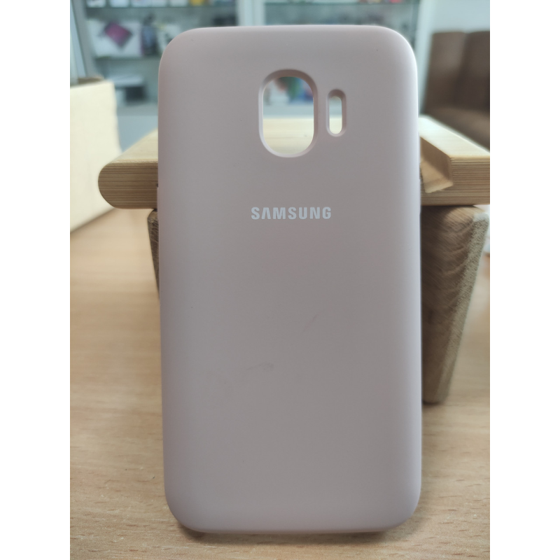 Silicone Case Soft-Touch Samsung J2 (2018) J250  Рожевий