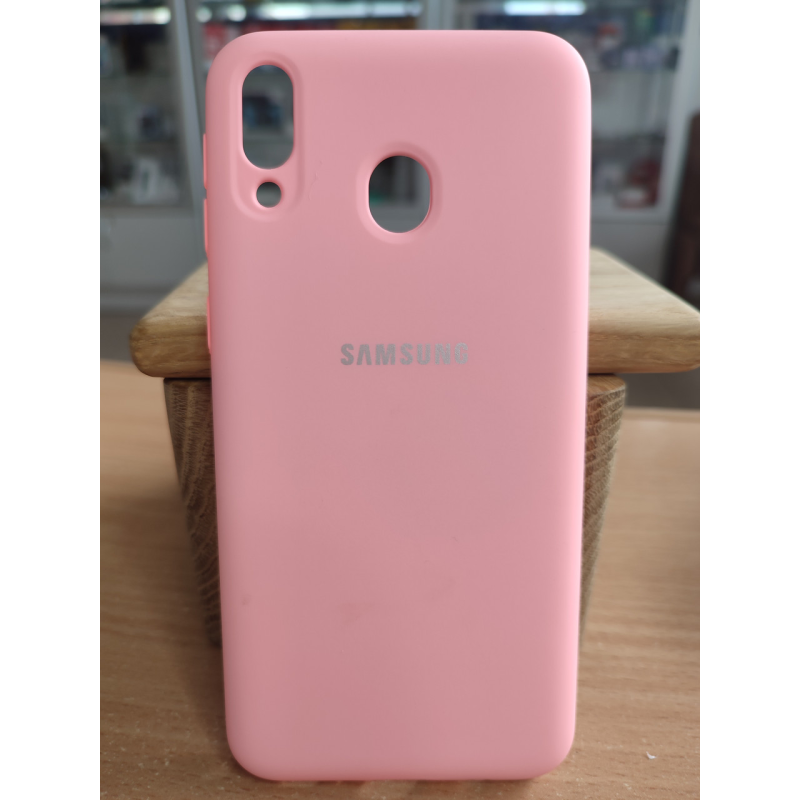 Чохол Silicone case Samsung  M20 Pink