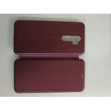 Чохол книжка для Xiaomi Note 8 Pro shell Бордовий.