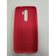 Чохол накладка для Xiaomi Note 8 Pro силікон кейс Червоній.