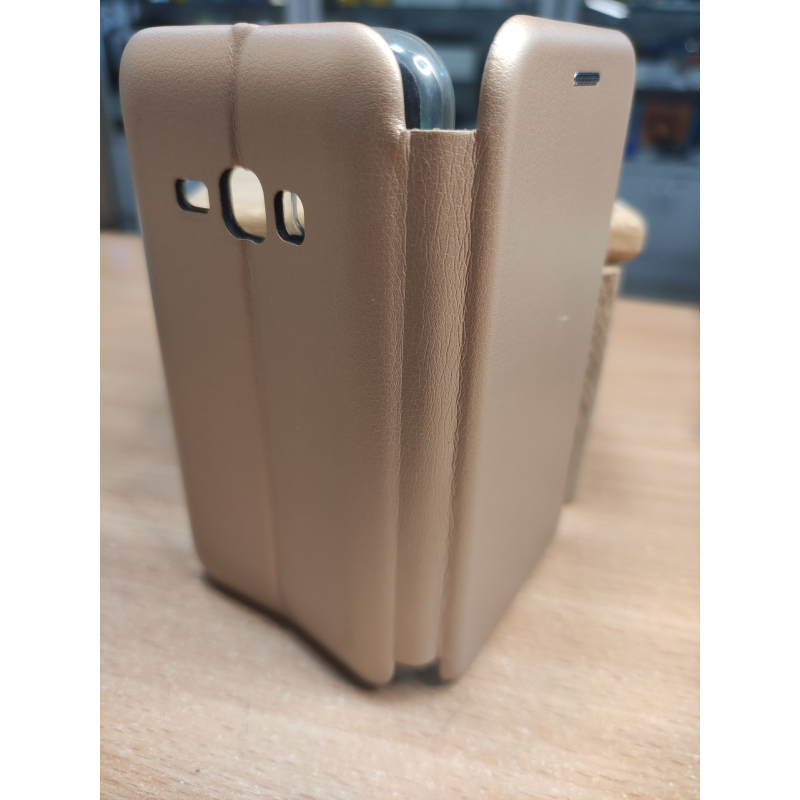 Чохол-книжка Level for SM J1 2016 (J120) Gold