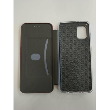 Чохол книжка для Samsung A31 shell Бордовий