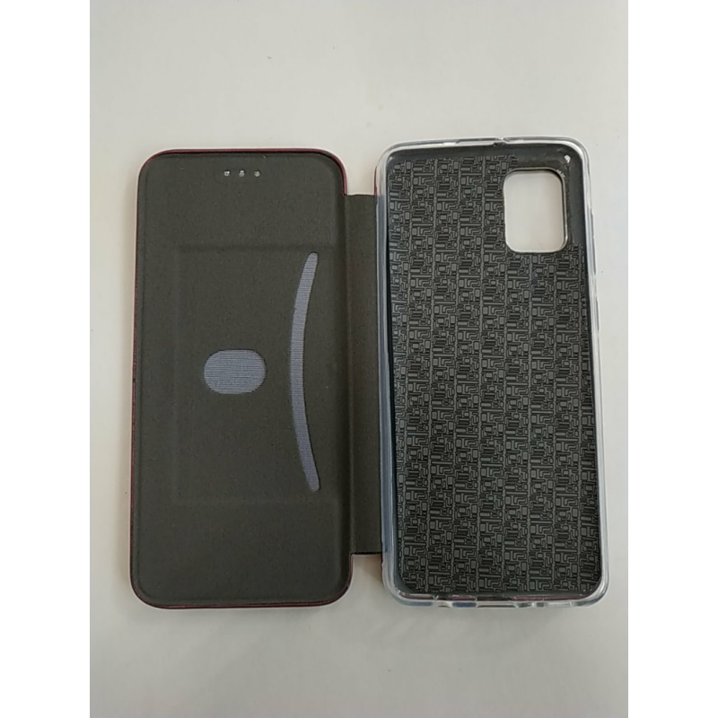 Чохол книжка для Samsung A31 shell Бордовий