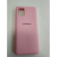 Чохол накладка для Samsung A31 силікон кейс Рожевий