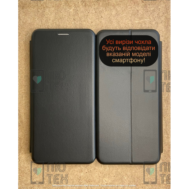 Чохол-книжка Level for Techno Spark 6 Go Black Чохол-книжка Level for Techno Spark 6 Go Black