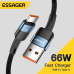 Зарядний кабель Fast Charge ESSAGER 6A Type-C 1 метр Зарядний кабель Fast Charge ESSAGER 6A Type-C 1 метр
