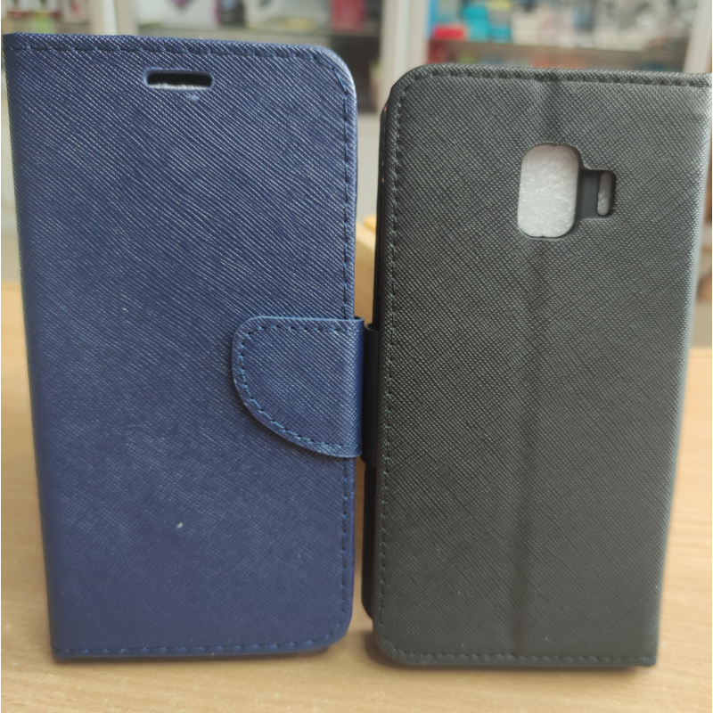 Чохол книжка для Самсунг j260, j2 core чорний, червоний,рожевий колір