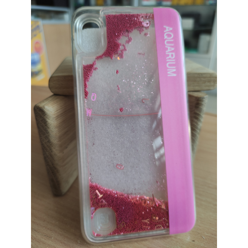 Чохол накладка для Samsung A10 akvarium рожевий