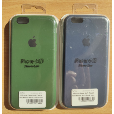 Чохол для айфон 6 silicone case синій,зелений